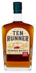 A Bottle of Ten Runner Bourbon Whiskey 103 Proof 750ml